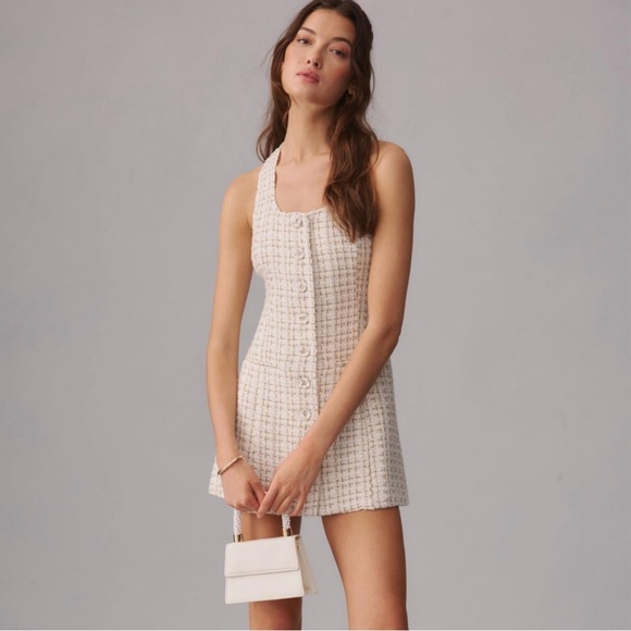 Reformation Tweed Jaine Mini Dress - Picture 1 of 4